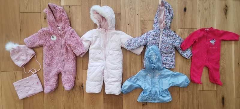 62 - 68 H&M Zara C&A Wyprawka dla dziewczynki zestaw mega paka