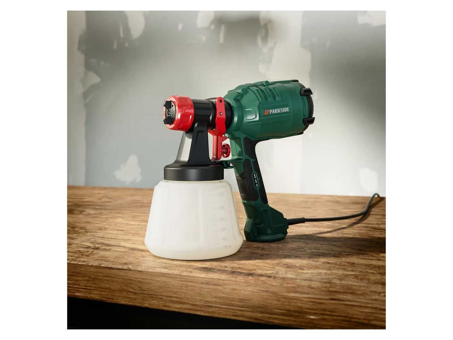 PARKSIDE HVLP PFS 450 Pistolet natryskowy agregat malarski 450W 1200ml