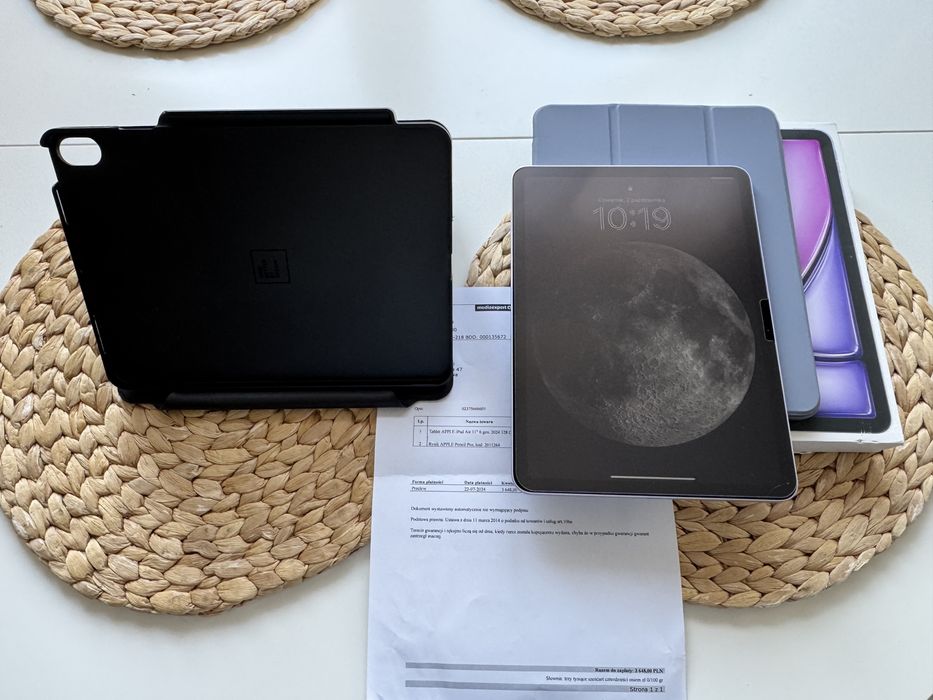 iPad Air 11 -calowy M2 128GB gwarancja pelen zestaw 2xetui i szklo mat