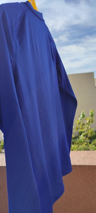 Camisola Térmica de Futebol azul manga cumprida