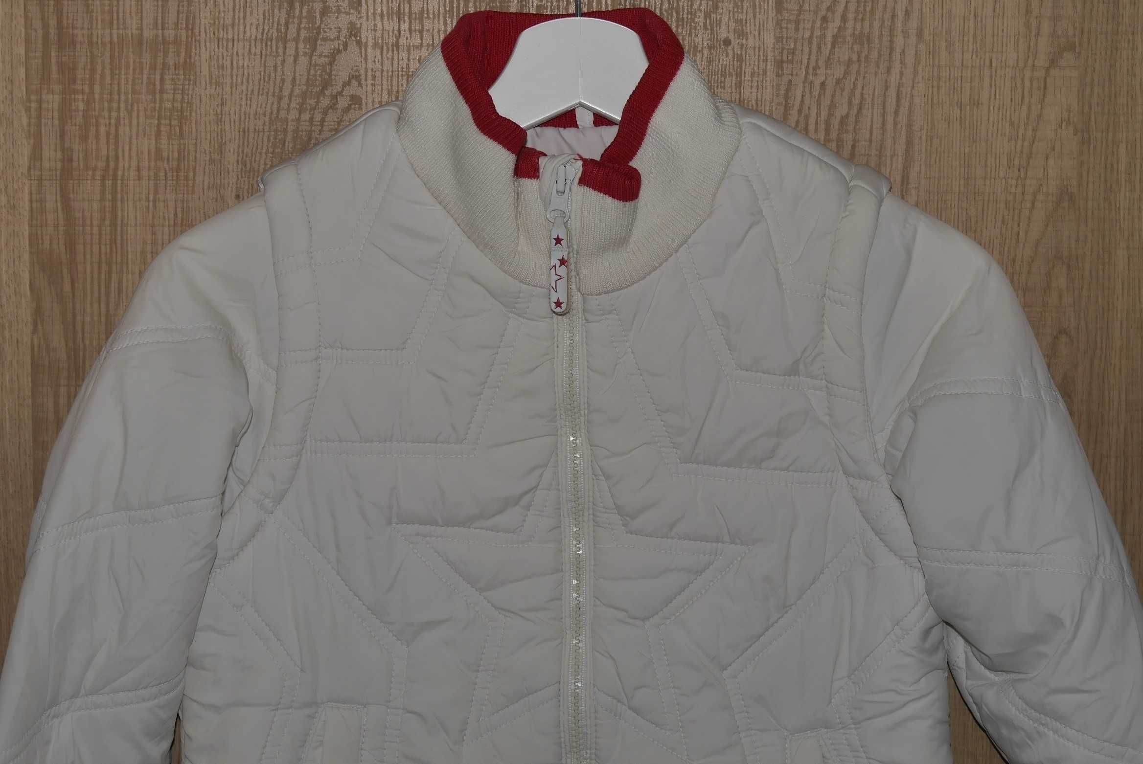 H&M kurtka bezrękawnik 2 w 1 odblaski 140