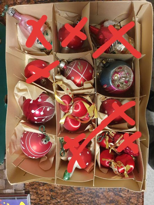 Bombki choinkowe PRL