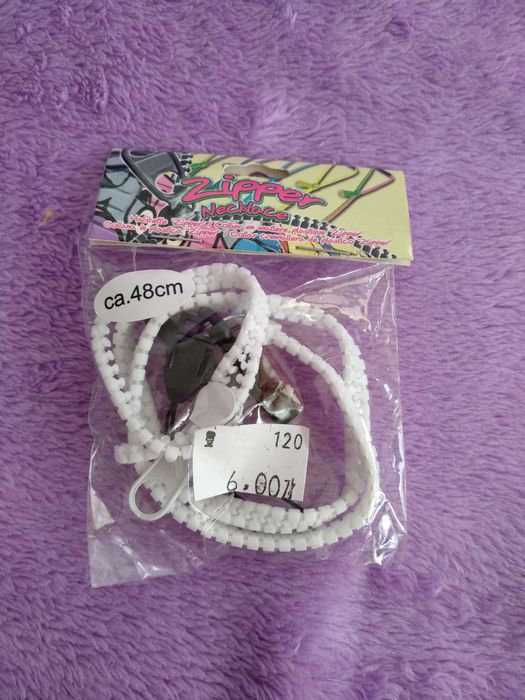 naszyjnik suwak dekoracja kolorowa