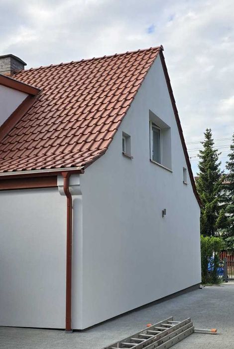 Mycie elewacji i dachów - czyszczenie rynien