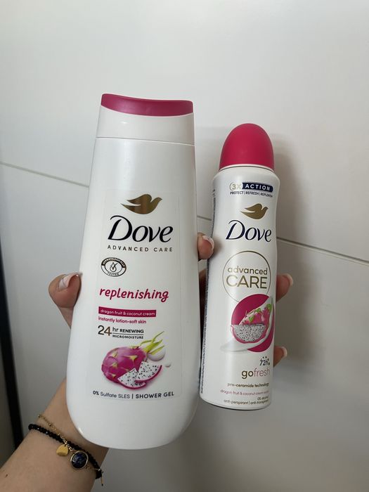 Nowy żel pod prysznic i antyperspirant w sprayu dove smoczy owoc