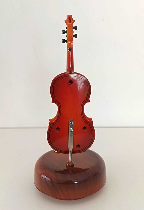 Caixa de música giratória - Violino