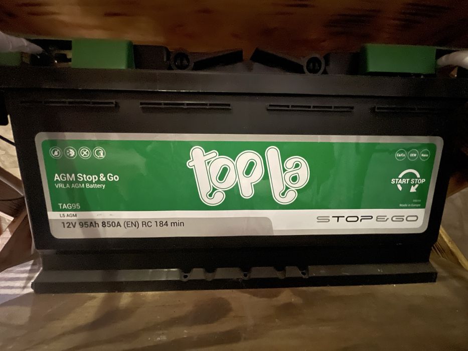 Аккумулятор Topla AGM 12V 95Ah 850A