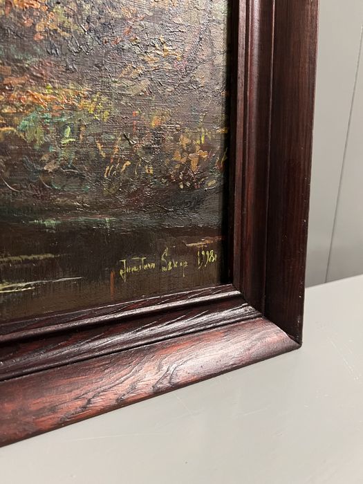 Piękny obraz olejny obrazek Natura