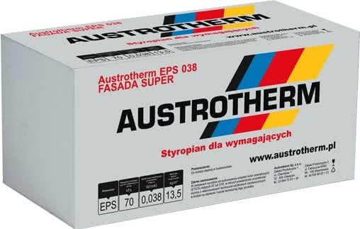 Styropian Austrotherm Fasada Super EPS 038 , cena 239,00 m3 - 71,70 op