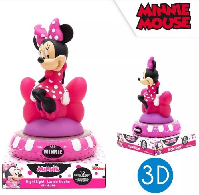 Lampka nocna Myszka Mini lampa figurka 3D Minnie M