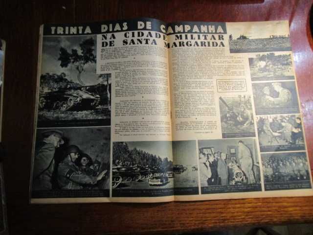 Revista Flama 1953 PM Policia Militar Lanceiros Capa  Amália Rodrigues