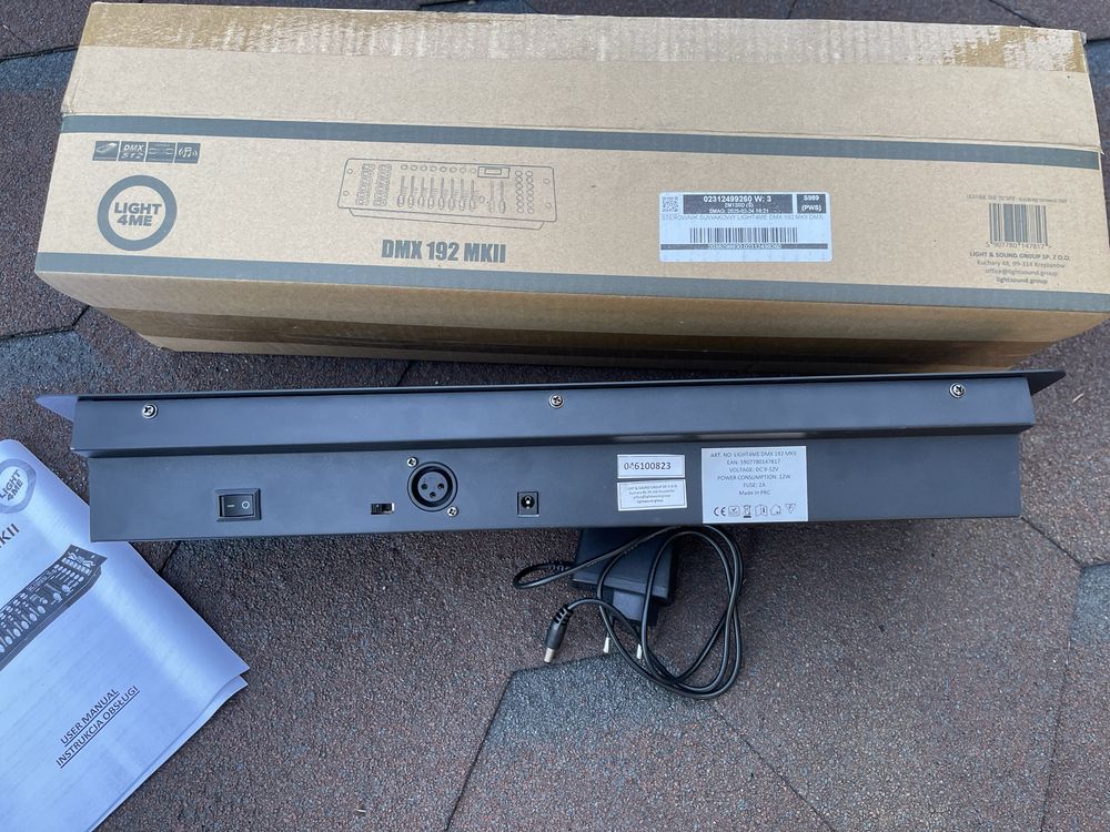 Sterownik DMX LIGHT4ME DMX 192 MKII, kontroler DMX, oświetlenie