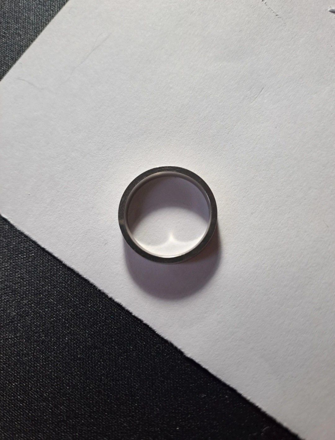 Anel aço inoxidável
