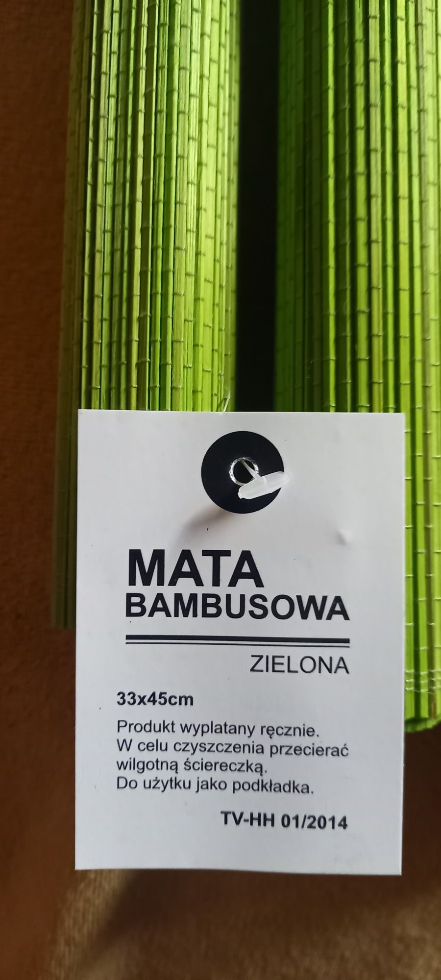 Mata bambusowa zielona 33/45.