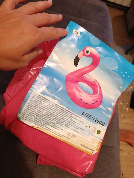 sprzedam dmuchane koło flaming