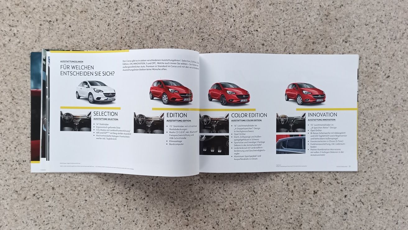 OPEL Corsa (E) Prospekt