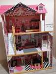 KidKraft domek dla lalek drewniany maxi wys. 121 cm + mebelki Ikea