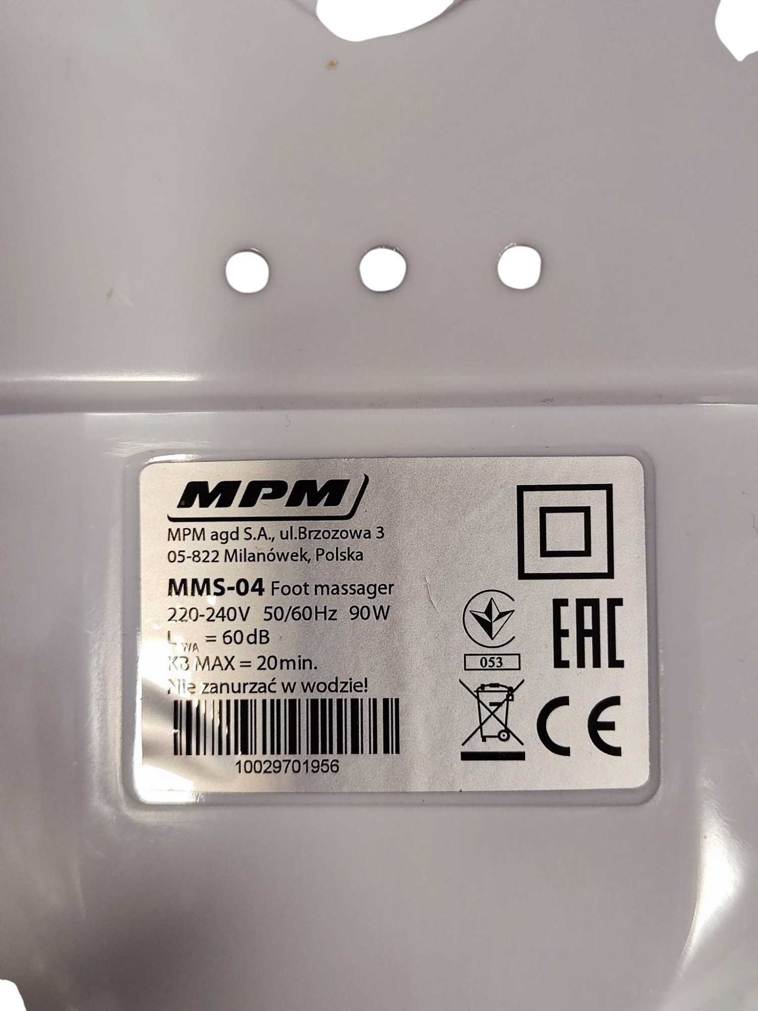 Masażer stóp MPM MMS-04 90 W