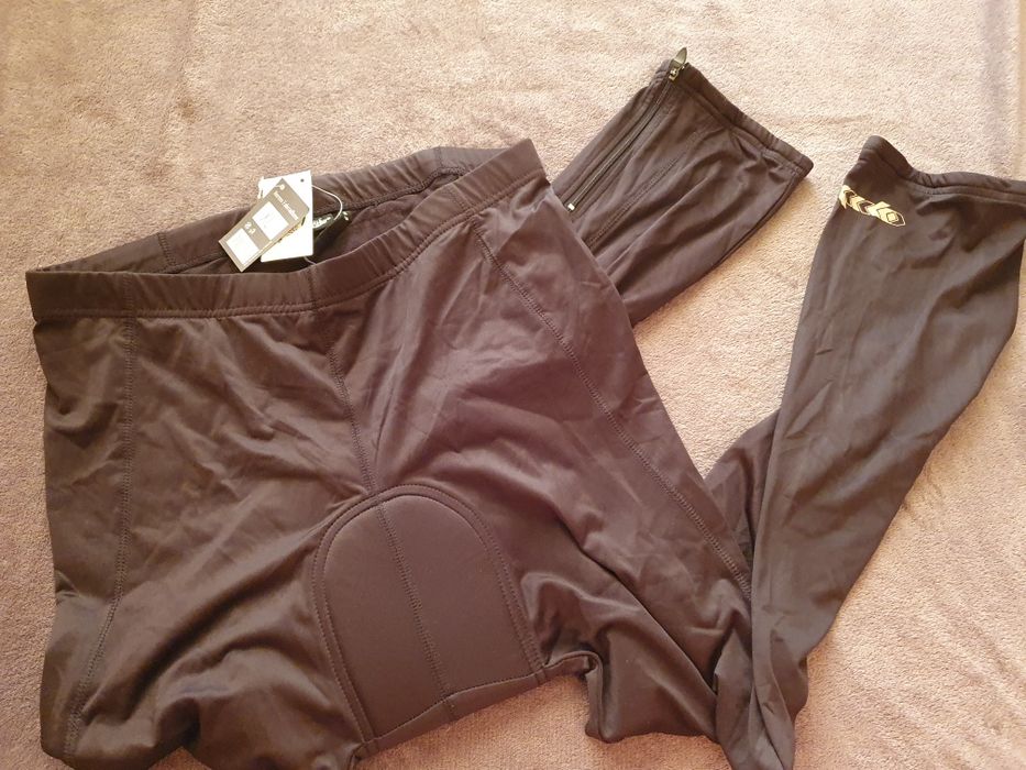 Nowe spodnie rowerowe kolarki męskie z wkładką XL