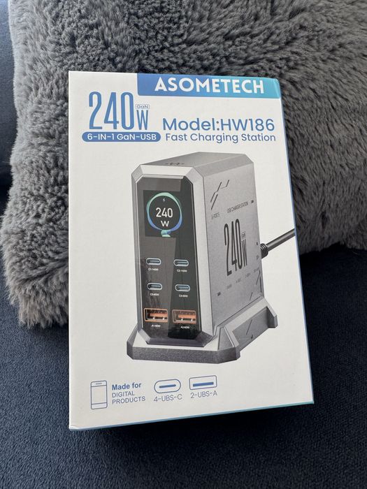Biurowa Szybka ładowarka 240W  z wyświetlaczem