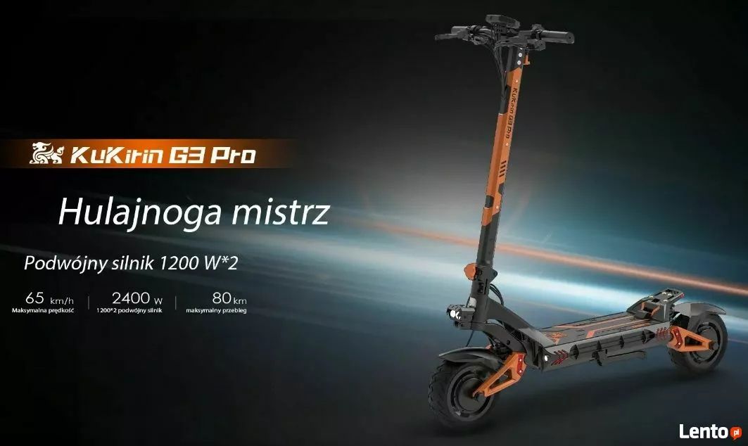 Hulajnoga elektryczna kukirin G3 pro