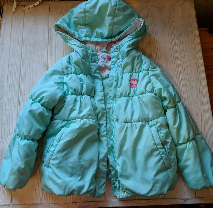 Куртка Carters мятна з совушками р.4-5