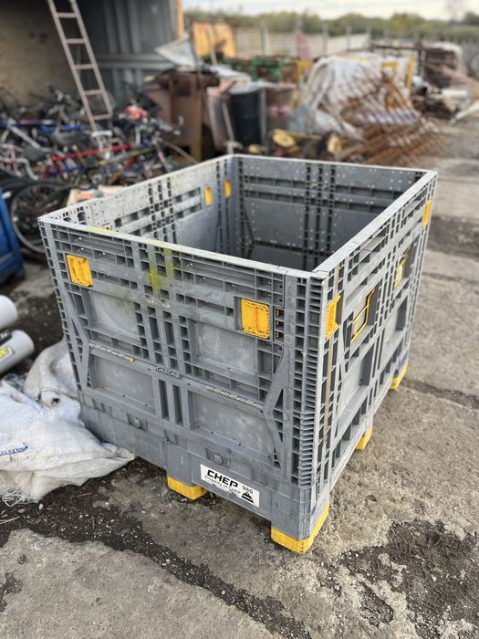 skrzyniopaleta pojemnik kontener plastikowy składany