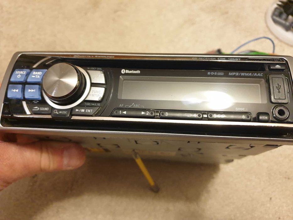 ALPINE CDE-126BT, Bluetooth, CD, ramki - b ładne