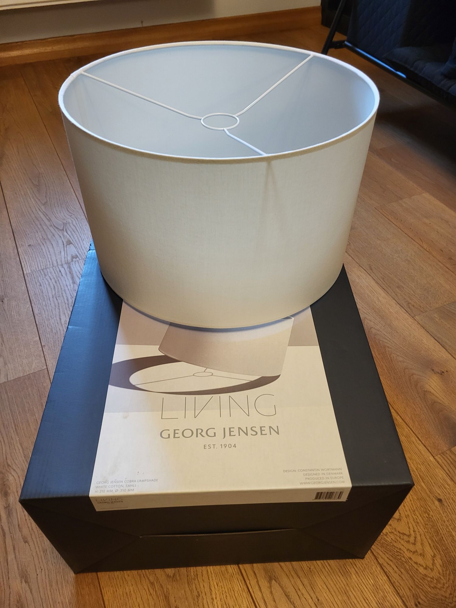 Klosz, abażur  materiałowy w kolorze ecru George Jensen