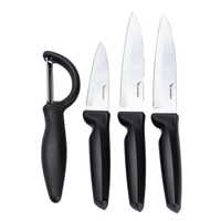 Набір кухонних ножів з овочечисткою 4 предмети