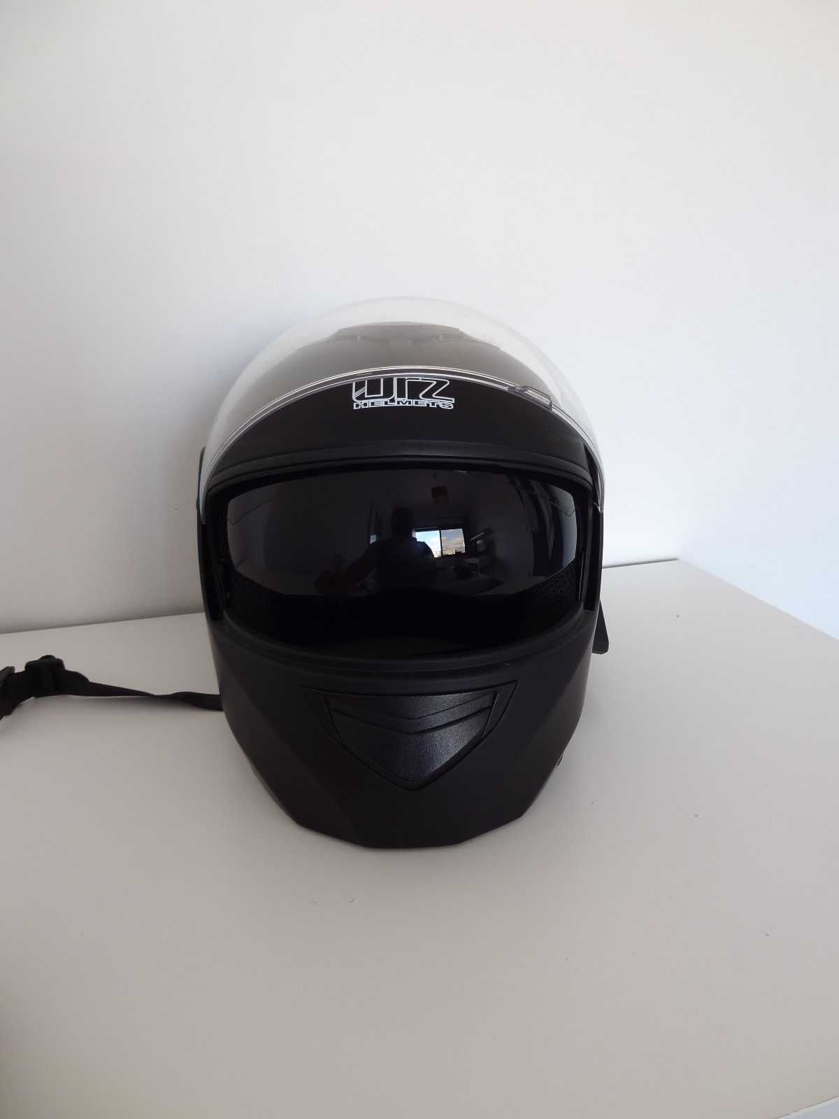 Capacete de Moto Novo, Bluetooth integrado, Moto helmet with bluetooth