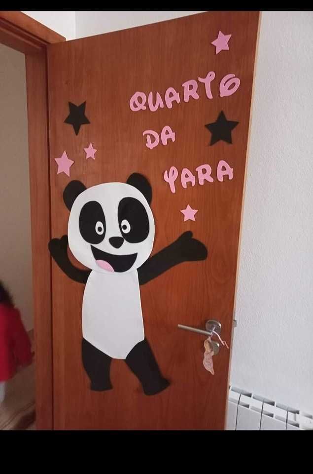 Panda gigante adesivo quarto festa