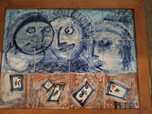 Painel azulejos assinado arte