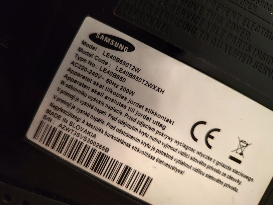 TV Samsung 40 cali