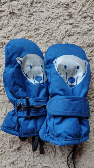 Детские зимние перчатки с утеплителем, перчатки для катания на лыжах и