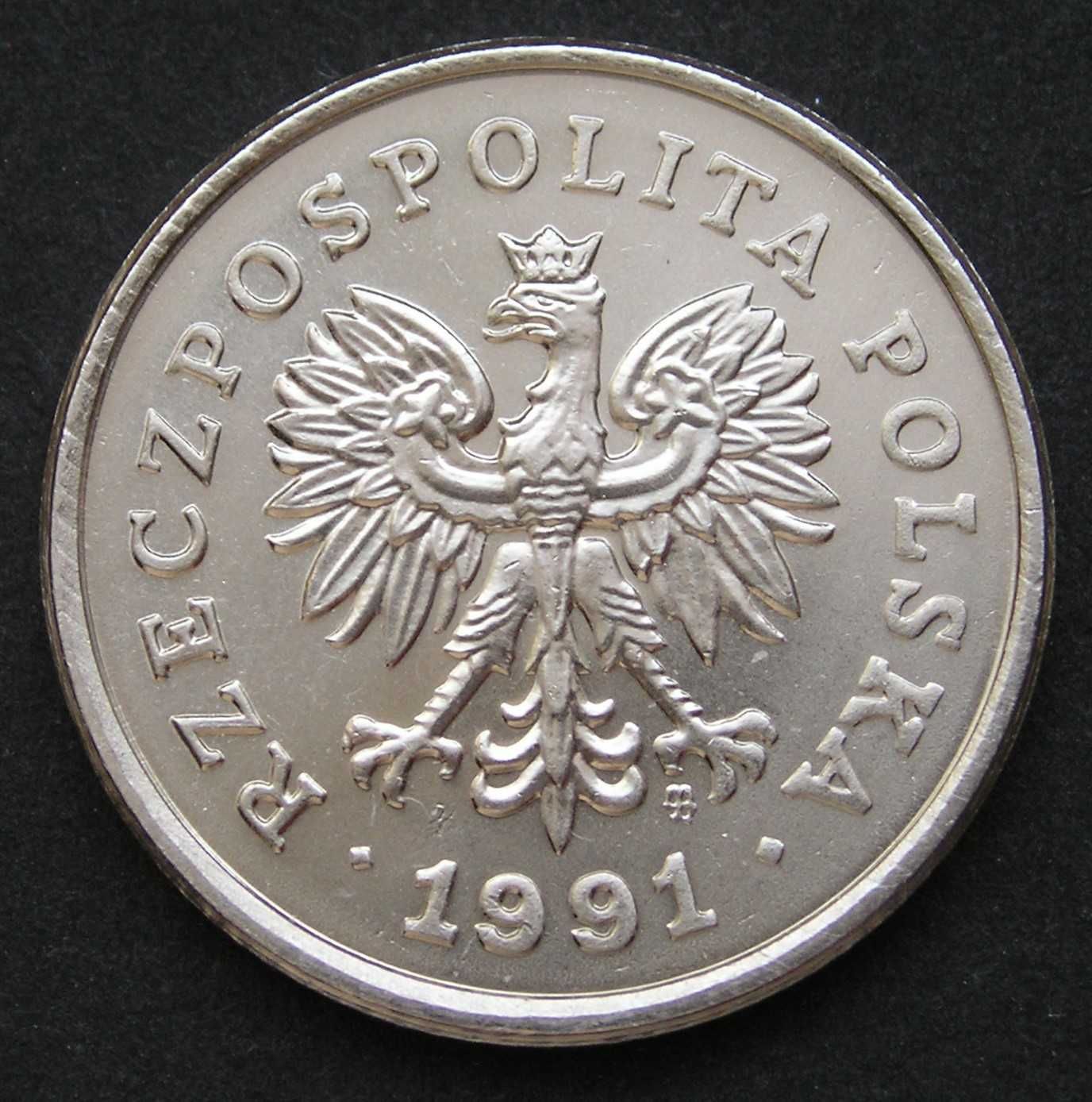 Polska 50 groszy 1991 - stan okołomenniczy