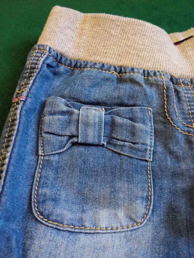 Spodnie jeansowe pumpy r.80