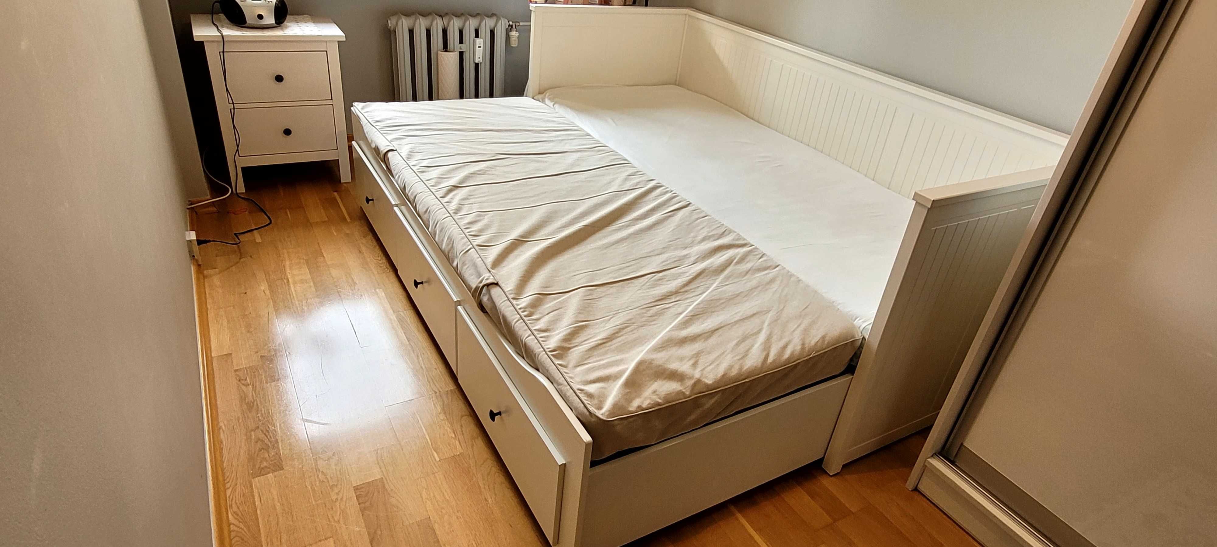 Łóżko rozkładane IKEA białe