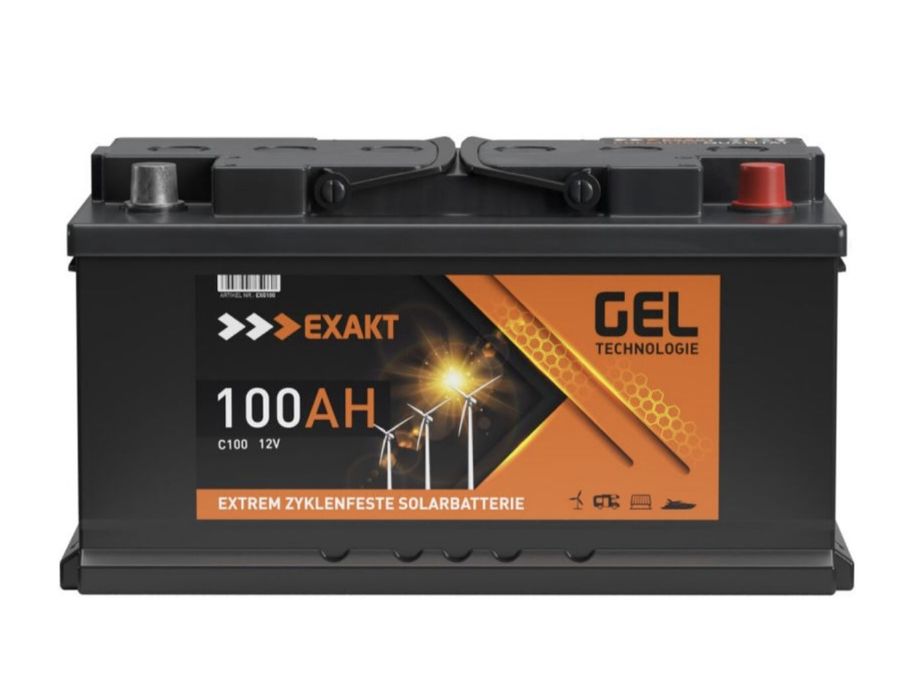 Акумулятор exakt 12v 100ah гель