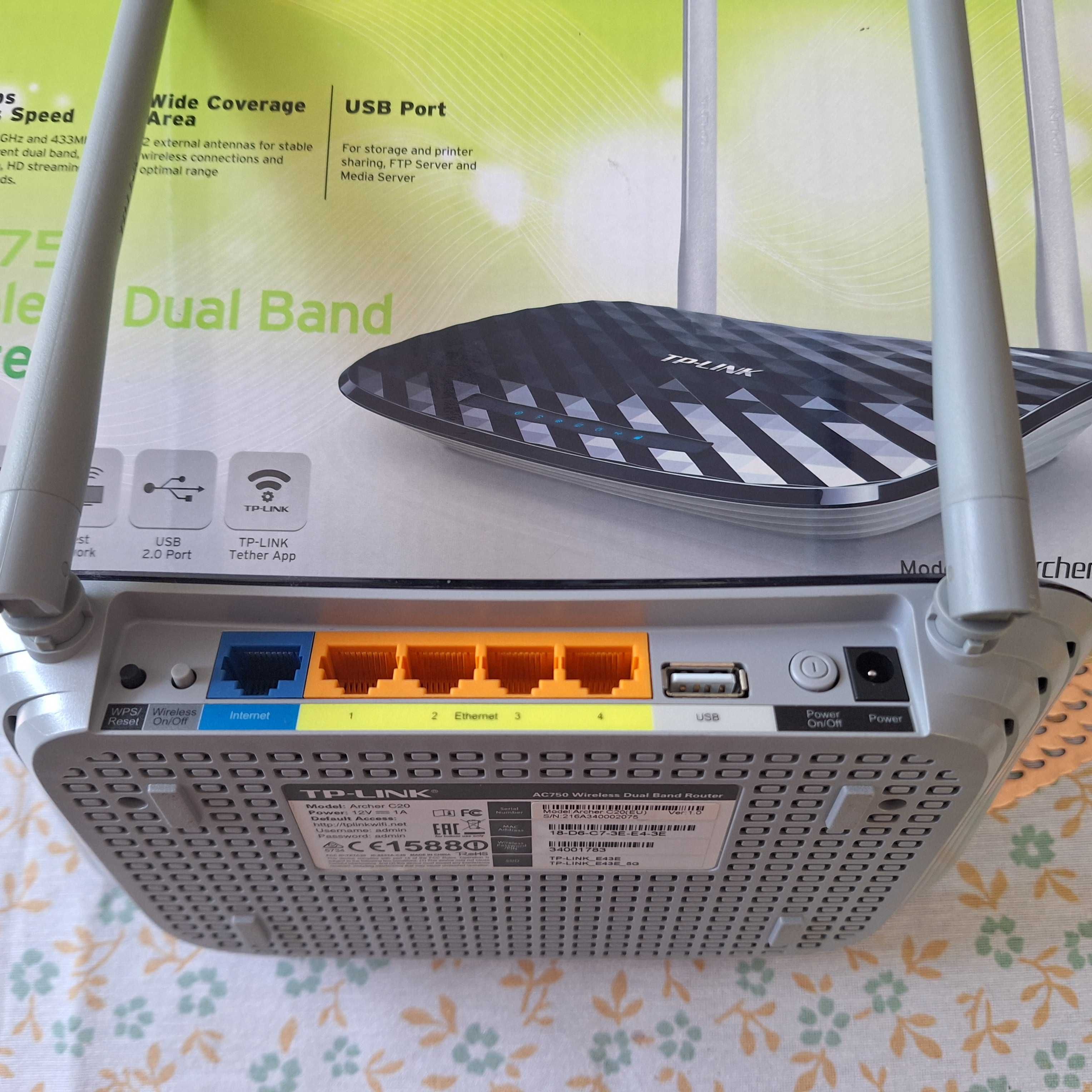 Router TP-Link Archer C20 AC750