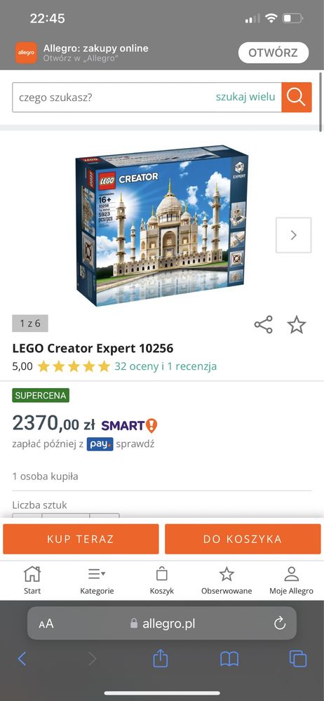 Lego creator expert Tadż Mahal