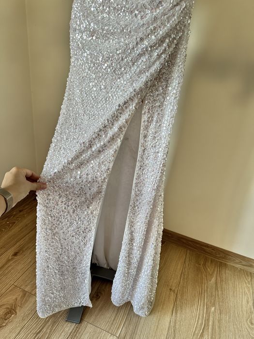 Nowa suknia ślubna cekinowa ASOS rozmiar 36 wesele cywilny poprawiny