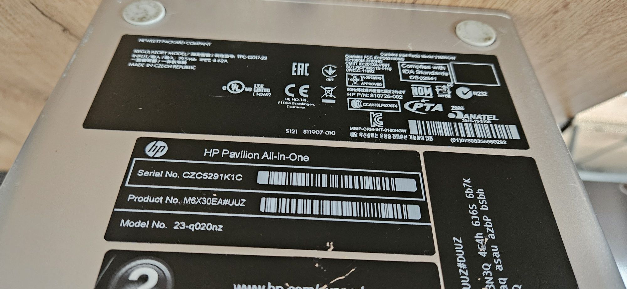 Świetny komputer All in one HP pavilion 23cale ssd i5