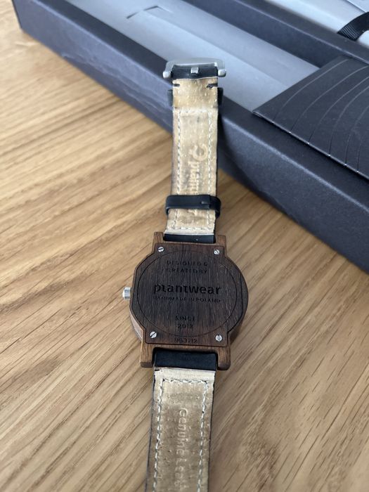 Drewniany zegarek męski raw palisander plantwear datownik