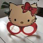 Hello Kitty zestaw miseczka talerz maska