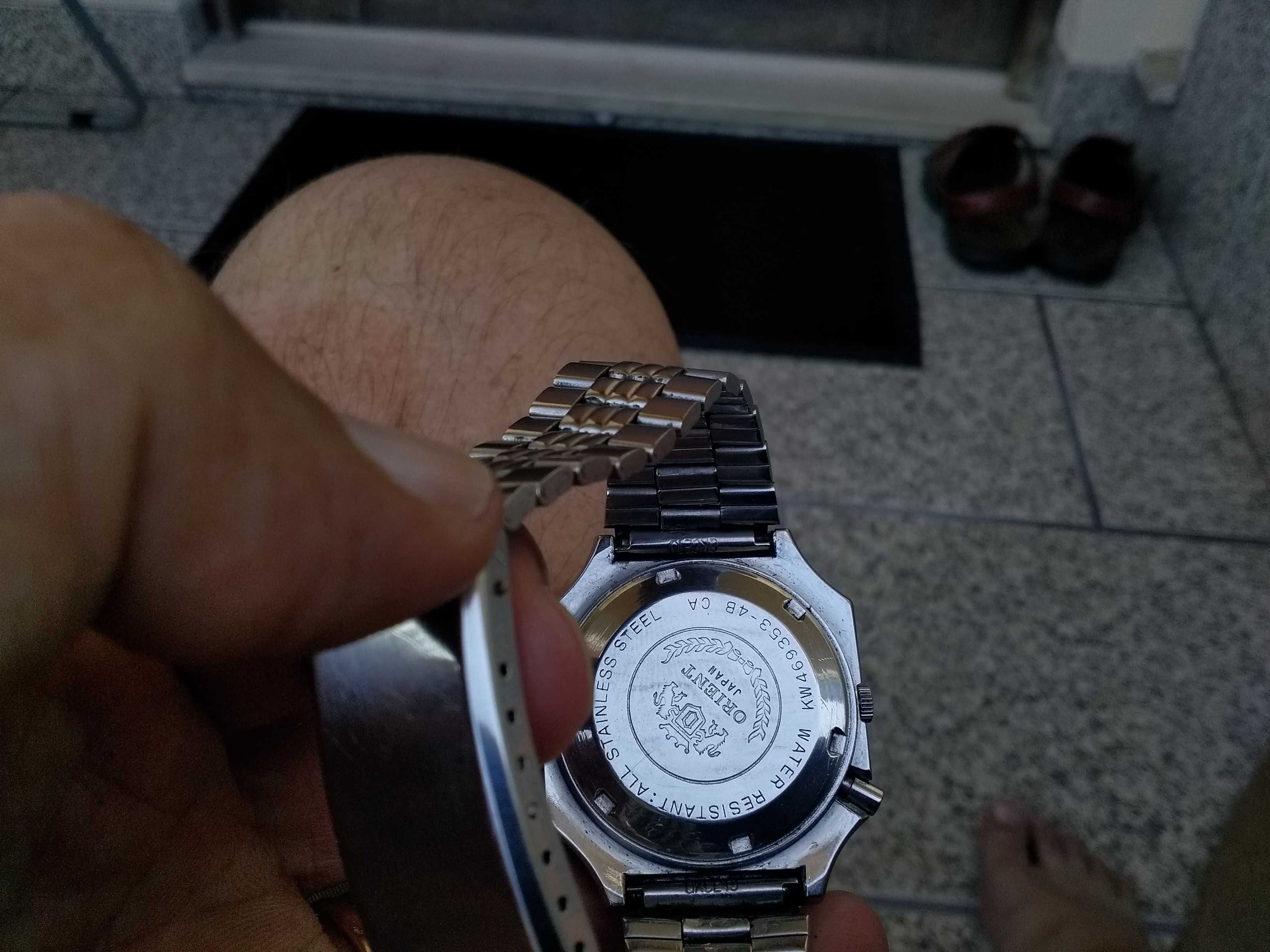 Relogio Orient Crystal Automático 21 Jewels quadrado