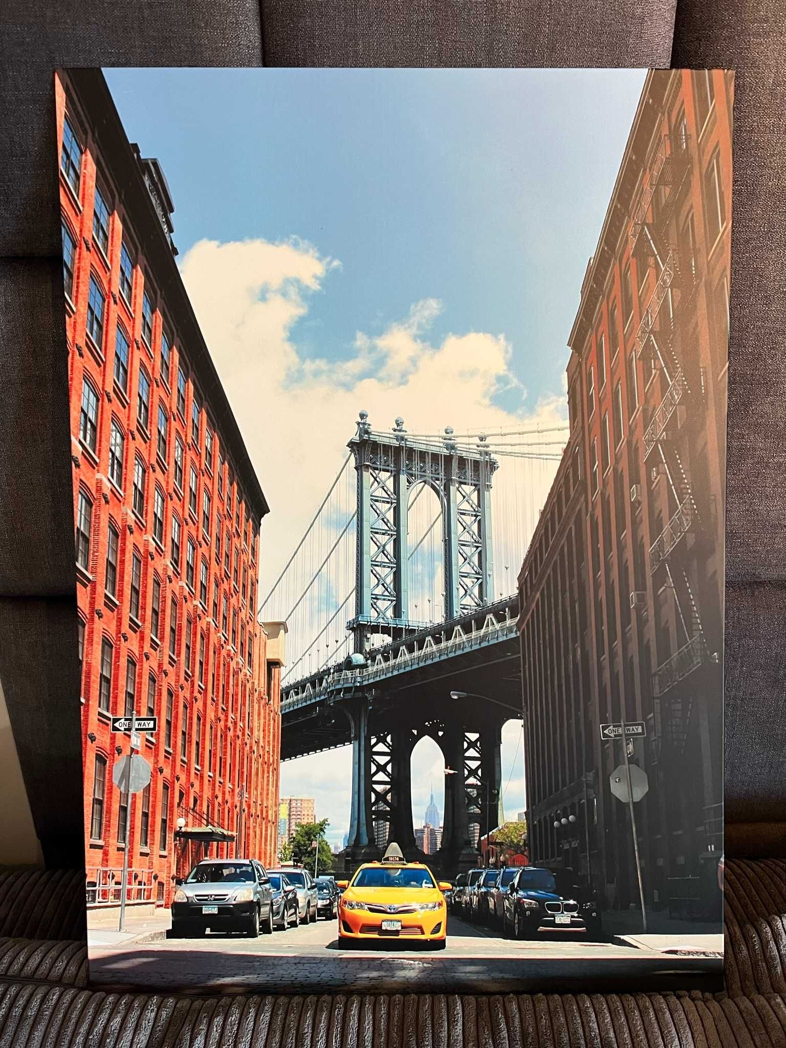 3x Plakat obraz z metalu malowany New York
