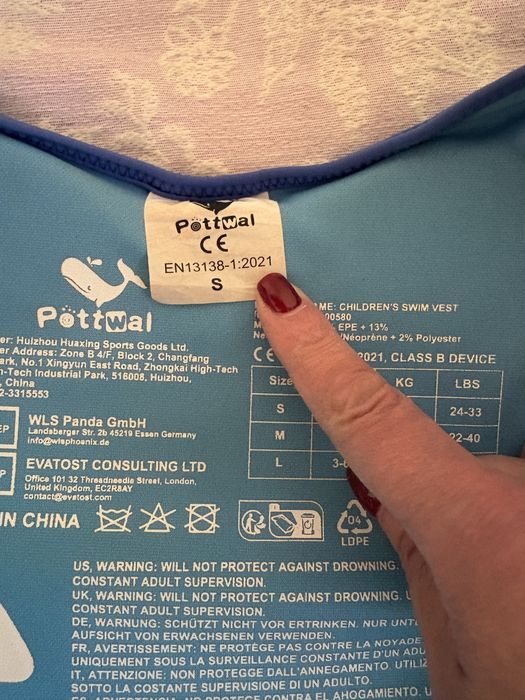 Colete insuflavel criança