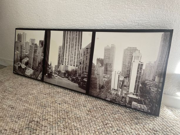 Komplet dwóch obrazów fotografii na płótnie nowy york obraz na ścianę