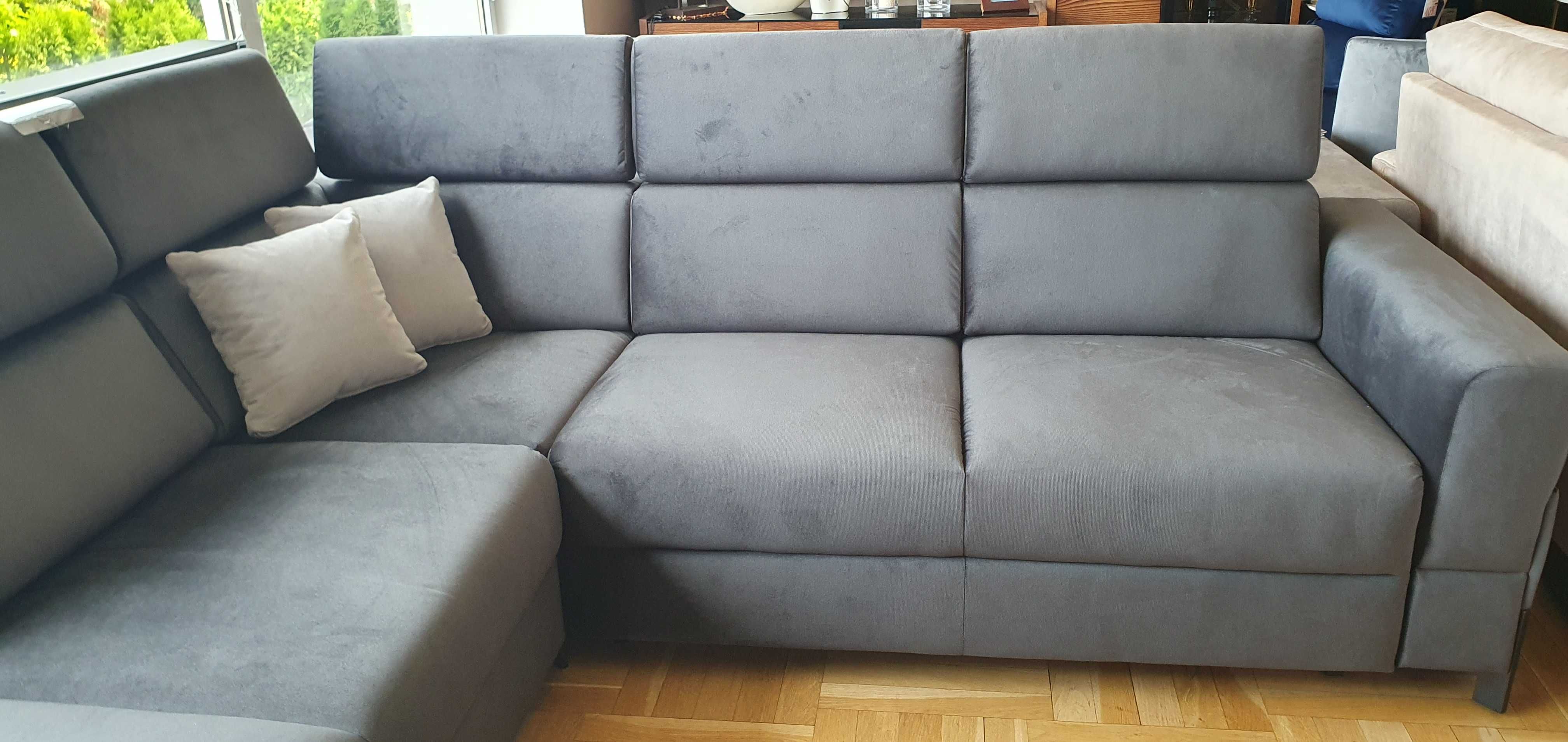 Narożnik 260x225 z zagłówkami i spaniem ULISES Tabou